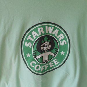 Star Wars Coffee T-shirt Mint Green 2XL